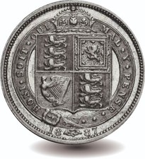 1887 Victoria Silver Sixpence