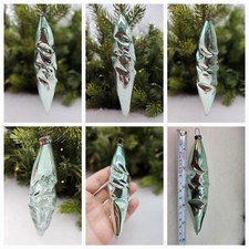 Green Glass Icicle Ornaments