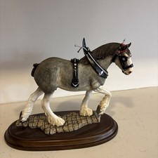 Country Artists Rare Clydesdale In Ploughing Harness Country Legacy  With Box