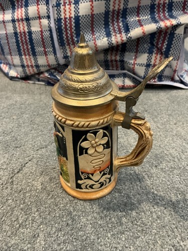 Vintage german beer stein with - vintage,