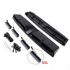 RD3471 ROOF MOUNTED LIGHT BAR QUAD LED POD GLOSS BLACK FOR FORD RANGER T8 19-22