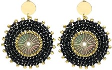 Exquisite Gold & Black Bead
