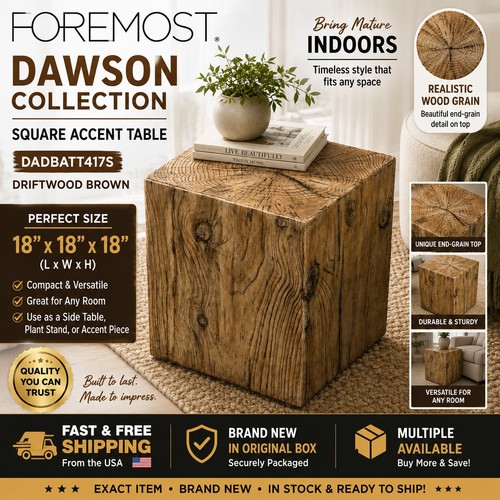 Rustic driftwood cube - driftwood, end
