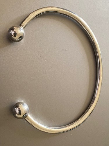 Mens sterling silver torque - mens,