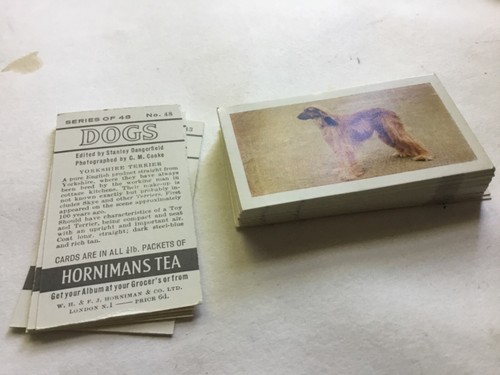 Hornimans tea cards dogs - hornimans,