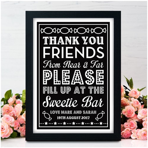 Personalised wedding signs - personalised,