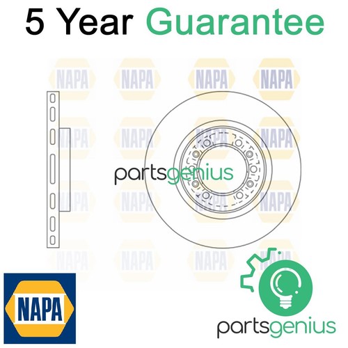 Brake disc front napa - disc, fits