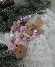 Personalised Baby Dummy Clip