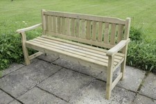 Wooden Garden Bench Seat  5ft Forest Rosedene Outdoor Chair - Pressure Treated