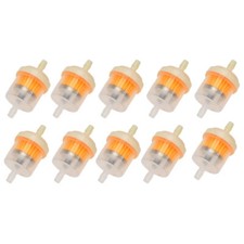 10pcs Universal Inline Gas /Fuel Filter 6MM-7MM 1/4" For Lawn Mower Small Engine