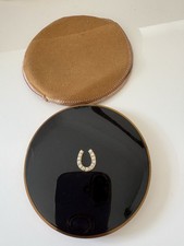 Vintage Vogue Vanities Compact Powder Lucky Horseshoe Beautiful Vanity 1950's