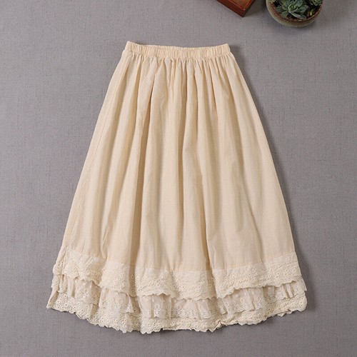 Lady lace trim - lady, skirt