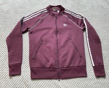 adidas Originals Track Jacket adicolor three stripe top crimson Women’s Size 10