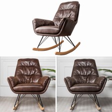 Leather Rocking Chair Relaxing