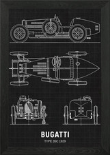 Bugatti Type 35c 1929 Framed