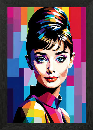 Audrey hepburn framed - audrey,