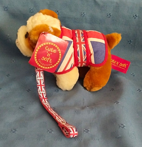 Cute soft bulldog plush - soft,