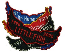 Custom Embroidered Patch In Memory Name Iron On Angel Wings Badge Biker Applique