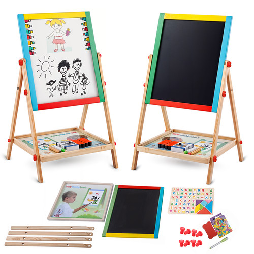 Kids wooden easel board - wooden,