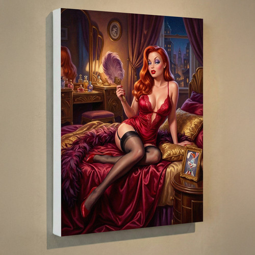 Jessica rabbit canvas - jessica, print