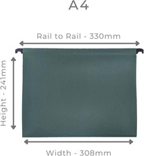 Filing Cabinet Dividers Suspension Files A4 Home Office 20 Pack