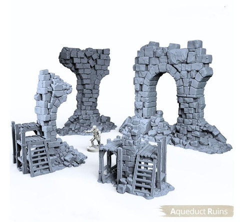 Aqueduct ruins fantasy - aqueduct,