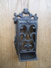 MATCHBOX HOLDER Rustic vintage