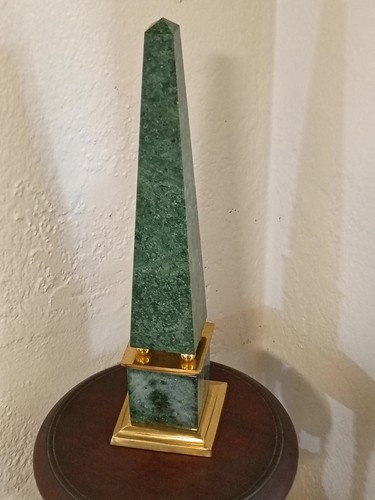 Vintage green marble brass - vintage,