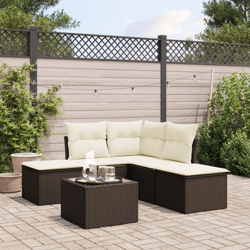 Garden sofa set brown - garden,