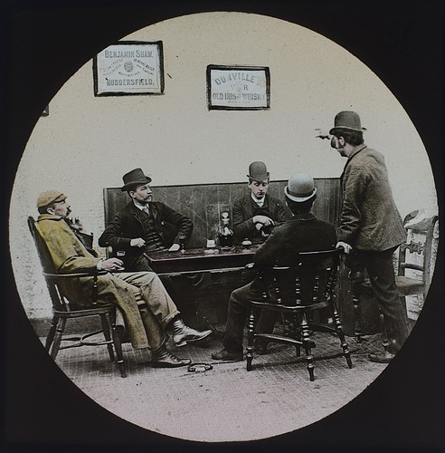 Photo victorian pub scene - photo,