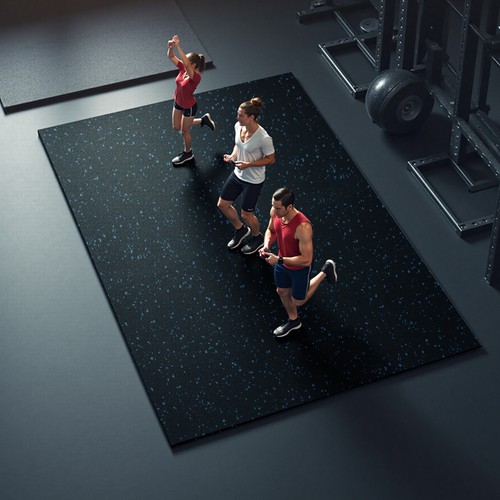 Rubber gym flooring heavy duty - gym,