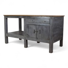 Vintage Painted Sideboard Kitchen Island Work Bench Cupboard