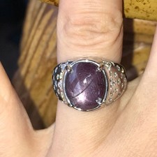 Natural star ruby - natural, moissanite