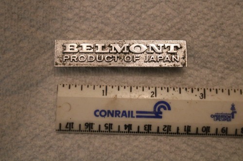 Belmont barber chair logo tag - belmont,