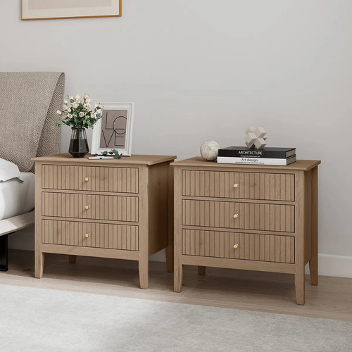 Set large 3 drawer - of,