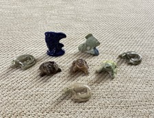 8 x Wade Whimsie Animals Blue Fish Lime Green Brown Frog Crocodiles Bundle