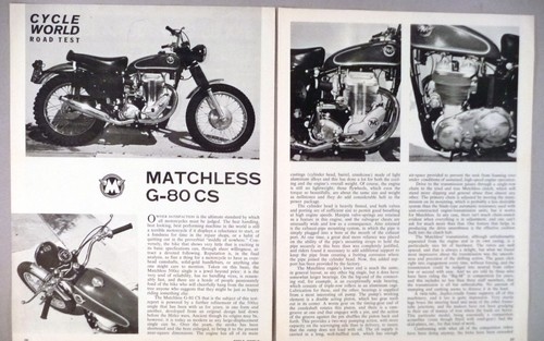 Matchless cs motorcycle - g-80,