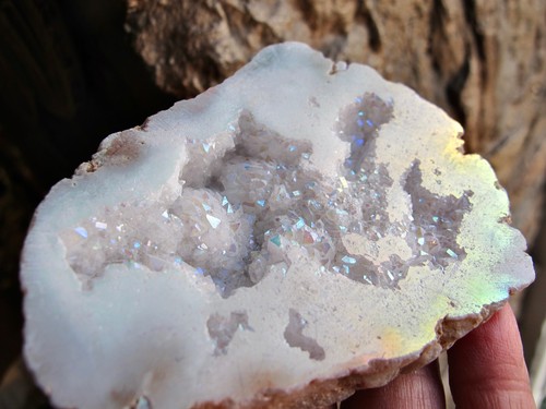 Angel aura geode quartz - geode,