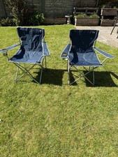2x Folding Camping Chairs with