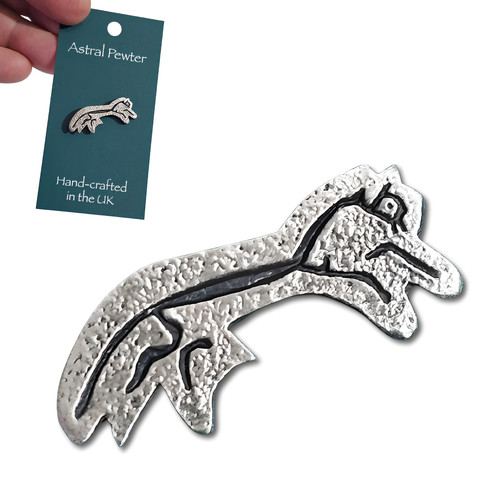 White horse uffington pin - horse,