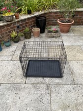 Small Collapsible dog / puppy crate, black, used: great condition
