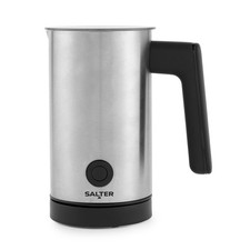 Salter Electric 4in1 Milk Frother Stainless Steel Steamer Warm/Cold (Open Box)