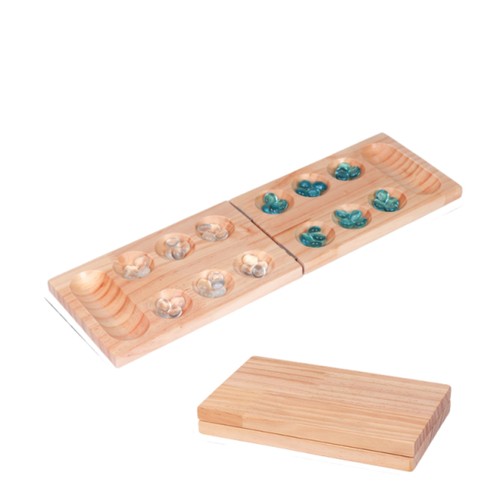 Mancala game with marbles - mancala,