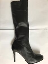 Duo Knee High Black Leather