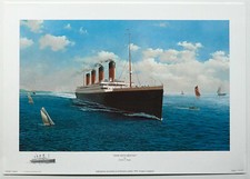 "Date with Destiny"- painting title Titanic Leaving Port, by Artist Adrian Rigby