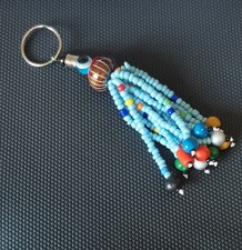 Beaded Tassel KeyChain KeyRing Bead Handbag Charm Accessory Key Ring Chain Gift