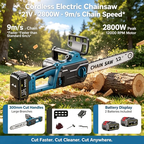 Cordless chainsaw - 12",