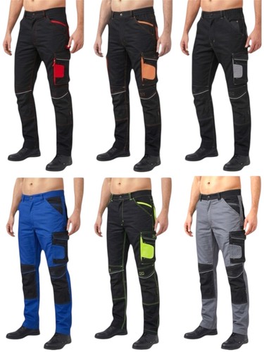 Mens cargo work trousers with - mens,