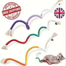 Catnip Rope Cat Chew Toy Teeth Cleaning Interactive Kitten Teething Play UK