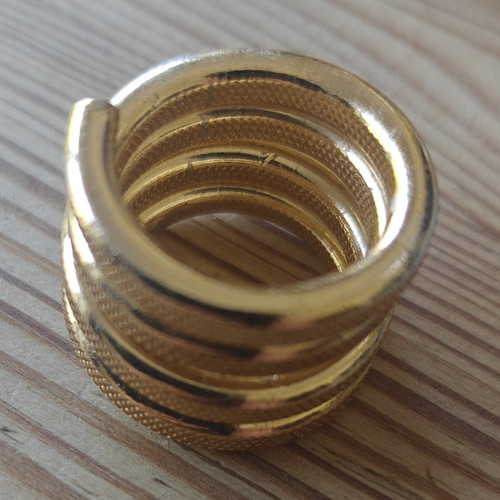 Gold tone textured - gold, band
